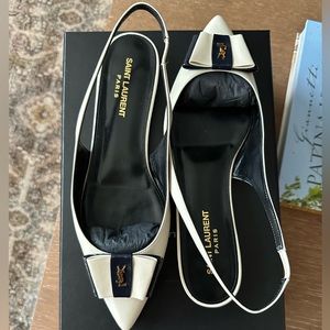 Saint Laurent flat slingbacks